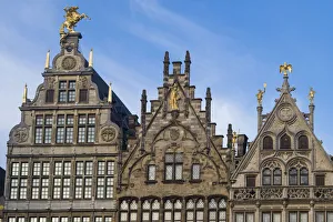 Belgium Prints: Belgium, Antwerp, Grotemarkt, buildings