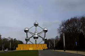 Images Dated 14th April 2008: Belgium, Brussels, Atomium. Futuristic building built for the International Exhibition