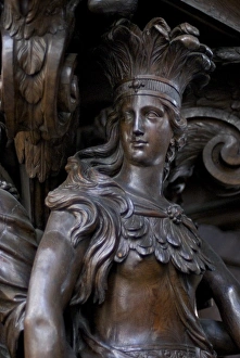 Images Dated 6th April 2008: Belgium, Flanders, Antwerp Province, Antwerp, Cathedral of Our Lady Pulpit (1713)