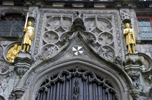 Images Dated 4th April 2008: Belgium, West Flanders, Bruges, Exterior of the Basilica of the Holy Blood