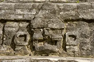 Mask Prints: Belize, Altun Ha. Altun Ha, ruins of ancient Mayan ceremonial site from the Classic Period