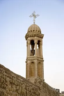Bell tower of a church in Mardin, Turkey