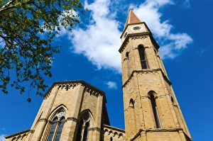 Images Dated 20th April 2014: Belltower, Cathedral of San Donato, Arezzo, Tuscany, Italy