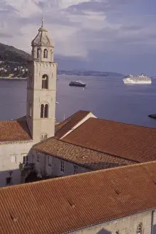 Belltower Prints: Belltower of the Dominican Monastery at the NE side of Old Town Dubrovnik. Cruise