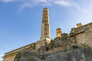 Roman Prints: Ben Arous, Tunisia. Roman ruins at the Uthina Archaeological Site