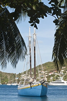 Images Dated 16th February 2011: Bequia, St. Vincent & The Grenadines. Schooner in Port Elizabeth