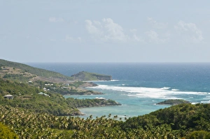 Vincent Prints: Bequia, St. Vincent & The Grenadines. Industry coast