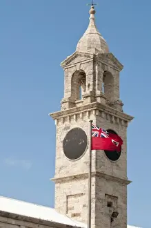Images Dated 3rd April 2011: Bermuda. Clock Tower Shopping Mall at the Royal Naval Dockyard