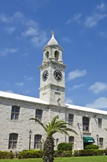 Steeple Prints: Bermuda. Clock Tower Shopping Mall at the Royal Naval Dockyard