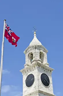 Images Dated 5th April 2011: Bermuda. Clock Tower Shopping Mall at the Royal Naval Dockyard