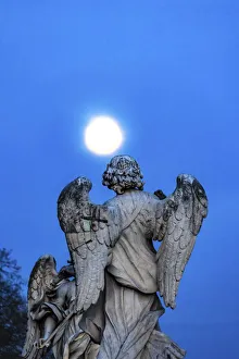 Berninis Angel, Castel Ponte Sant Angelo, Rome, Italy