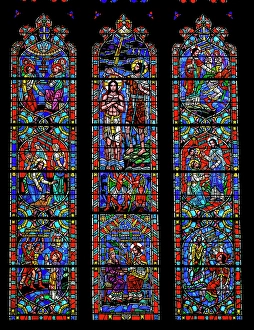 Stained Glass Prints: Bible stories stained glass, Washington National Cathedral