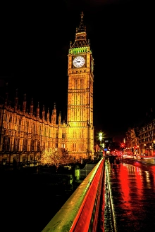 Images Dated 13th September 2024: Big Ben, Westminster Bridge, houses of Parliament, Westminster, London, England