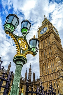Images Dated 14th September 2024: Big Ben, Westminster Bridge, houses of Parliament, Westminster, London, England