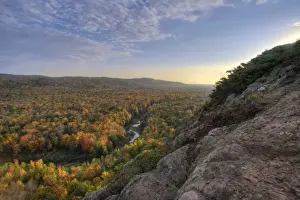 Silver City Prints: The Big Carp River in autumn at Porcupine Mountains Wilderness State Park in