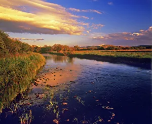 The Big Hole River at last light near Jackson Montana