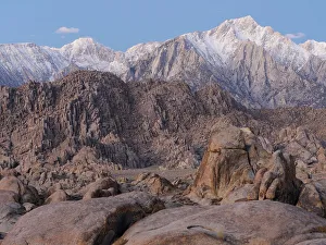 Lone Pine Prints: Big rocks in Alabama Hills, Mount Langley left