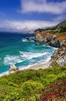 Perspective Prints: The Big Sur coast at Rocky Point, Big Sur, California