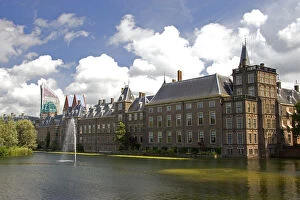The Binnenhof Dutch Parliament at The Hague in the province of South Holland, Netherlands