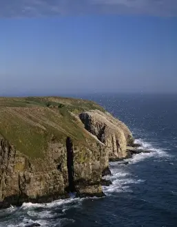 Images Dated 3rd November 2004: Bird Rock at Cape St. Marys Ecological Reserve on the rocky cliffs of Newfoundland