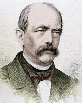 BISMARCK, Otto-Leopold, Prince of (1815-1898). German statesman. Nineteenth-century engraving