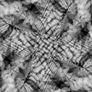 Kaleidoscope Prints: Black and white abstract