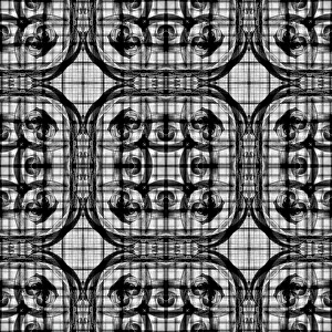 Kaleidoscope Prints: Black and white abstract