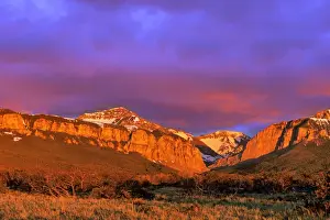 Alpenglow Prints: Blackleaf Canyon in Spectacular Light along the Rocky Mountain Front in Montana