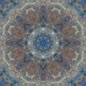Blue and brown abstract