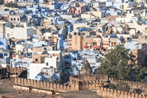 Images Dated 2nd February 2015: Blue City seen from Mehrangarh Fort. Jodhpur. Rajasthan. India