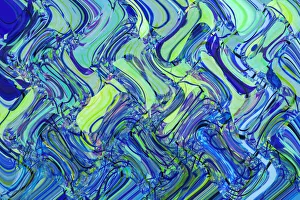 Abstract Prints: Blue and Green Abstract
