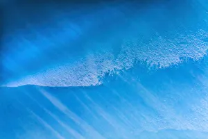Antarctica Prints: Blue iceberg closeup abstract background Charlotte Bay, Antarctica