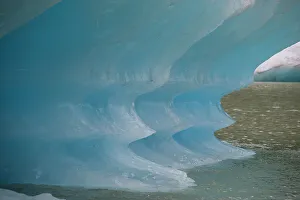 Aquamarine Prints: Blue iceberg glows in Shakes Lake