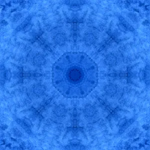 Abstract Collection: Blue kaleidoscope abstract