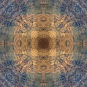 Abstract Collection: Blue and tan abstract