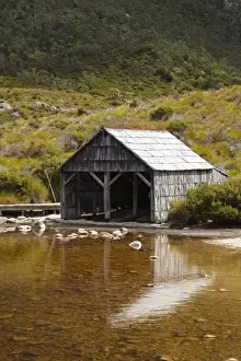 Images Dated 15th February 2010: The Boat Shed, Dove Lake, Cradle Mountain - Lake St Clair National Park, Western Tasmania