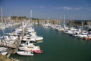 Images Dated 1st August 2007: Boats docked at The Harbor of Granville, a coastal commune in the department of Manche