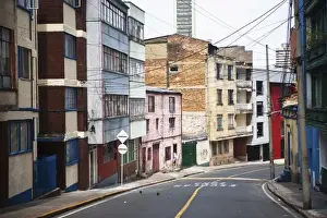 Images Dated 18th October 2010: Bogota, Colombia. Various colorful buildings in downtown Bogota