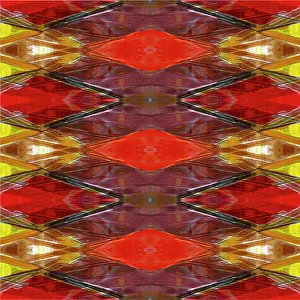 Bold red, orange and yellow abstract