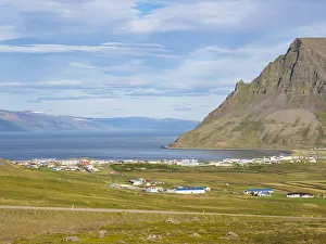 Images Dated 19th September 2019: Bolungarvik at coast of Isafardardjup. The Westfjords (Vestfirdir) in Iceland