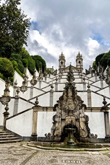 Stair Prints: Bom Jesus do Monte is a Catholic shrine with a baroque stairway that climbs 116 meters near Braga