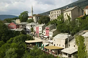 Images Dated 18th May 2007: Bosnia-Hercegovina - Mostar. Old Town Mostar / Ottoman Era Buildings / Late Afternoon