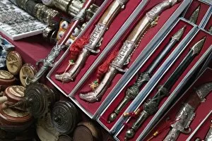 Images Dated 18th May 2007: Bosnia-Hercegovina - Mostar. Old Town Mostar Market- Souvenir Ottoman Era Swords