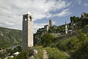 Images Dated 19th May 2007: Bosnia-Hercegovina -Pocitelj. Ottoman Era Town-Town View with Towers