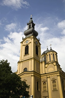 Bosnia Prints: Bosnia & Hercegovina- Sarajevo. View towards the Orthdox Cathedral-Zelenih Beretki Street