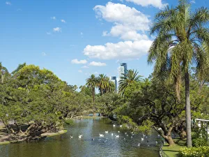 Palermo Prints: Bosques de Palermo park. Buenos Aires, capital of Argentina