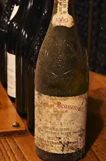 Maturing Prints: Bottle of Chateau de Beaucastel Chateauneuf-du-Pape 1989 of Domaine de Beaucastel