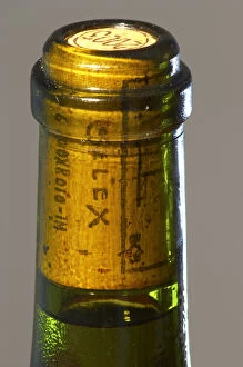 A bottle of Pouilly Fume Silex the label showing a stone of flint, by Didier Dagueneau