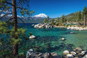 Images Dated 8th October 2012: Boulders and cove at Sand Harbor State Park, Lake Tahoe, Nevada, USA