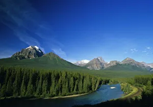 Bow River Prints: Bow River near Banff National Park in Alberta Canada